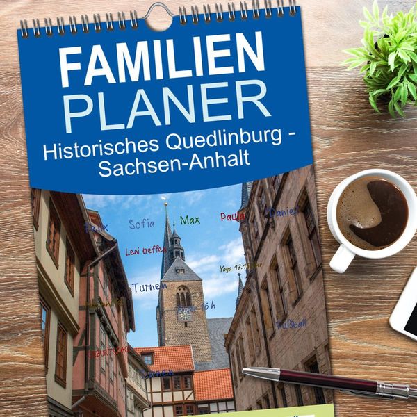 Produktbild: Familienplaner 2026 - Historisches Quedlinburg - Sachsen-Anhalt mit 5 Spalten (Wandkalender, 21 x 45 cm) CALVENDO