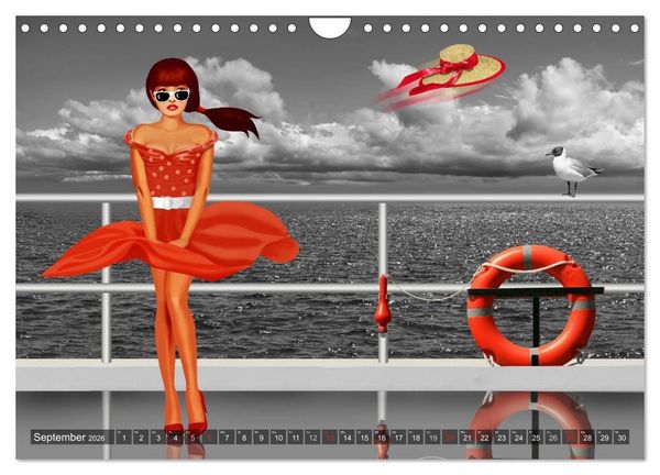 Produktbild: Rot wie die Liebe by Mausopardia (Wandkalender 2026 DIN A4 quer), CALVENDO Monatskalender
