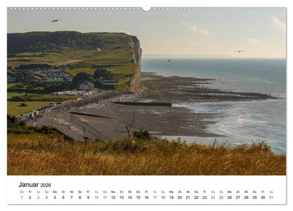 Produktbild: K&uuml;sten der Normandie und der Bretagne (Wandkalender 2026 DIN A2 quer), CALVENDO Monatskalender