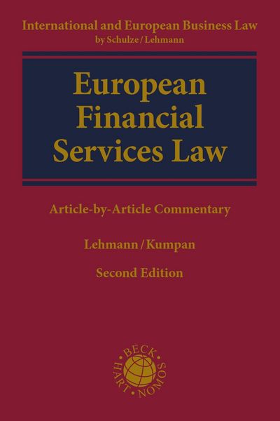 Produktbild: European Financial Services Law