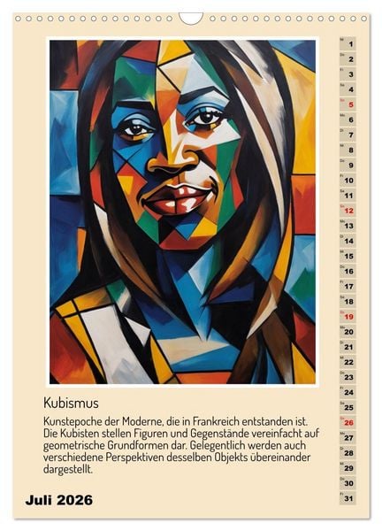 Produktbild: Kunststile der Moderne in Darstellungen von Frauen (Wandkalender 2026 DIN A3 hoch), CALVENDO Monatskalender