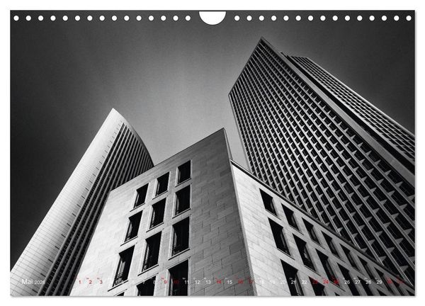 Produktbild: Monochrome Architektur (Wandkalender 2026 DIN A4 quer), CALVENDO Monatskalender