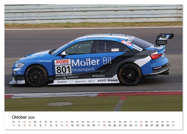 Produktbild: Die Vier Ringe im Motorsport (Wandkalender 2026 DIN A4 quer), CALVENDO Monatskalender