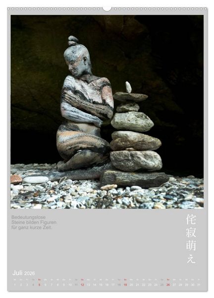 Produktbild: wabi sabi moe - hinrei&szlig;end vergammelt erotisch - Akt/Bodypainting (hochwertiger Premium Wandkalender 2026 DIN A2 hoch), Kunstdruck in Hochglanz