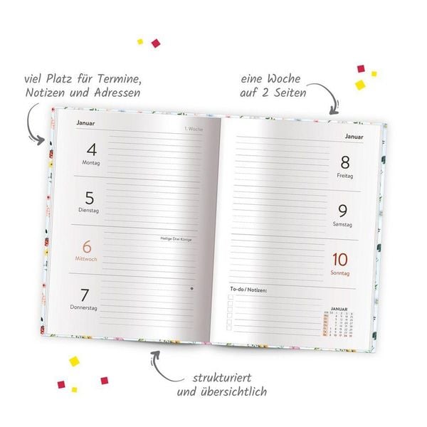 Produktbild: TR&Ouml;TSCH - Taschenkalender A6 Marienk&auml;fer 2027