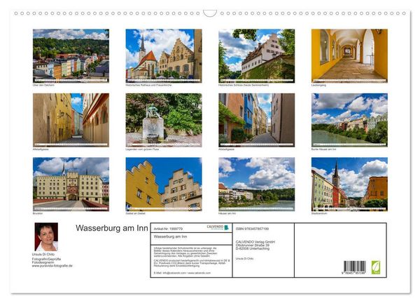 Produktbild: Wasserburg am Inn (Wandkalender 2026 DIN A2 quer), CALVENDO Monatskalender
