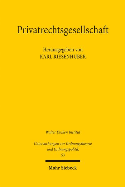 Produktbild: Privatrechtsgesellschaft
