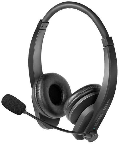 LogiLink BT0060 Computer On Ear Headset Bluetooth® Stereo Schwarz