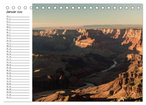 Produktbild: Faszination Grand Canyon (Tischkalender 2026 DIN A5 quer), CALVENDO Monatskalender