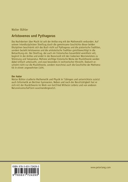 Produktbild: Aristoxenos und Pythagoras
