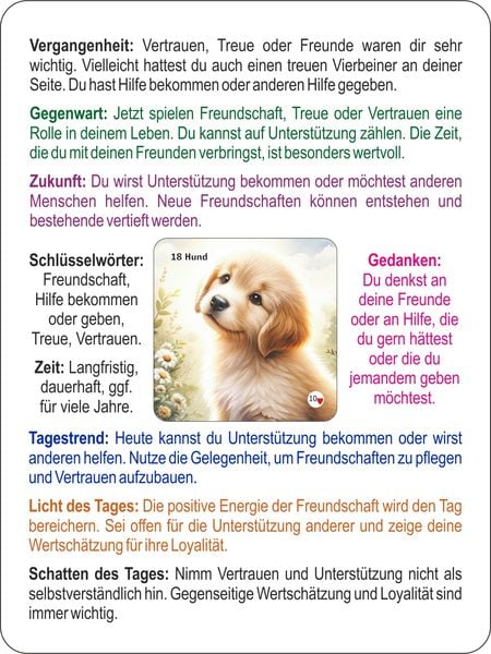 Produktbild: Große Wegbegleiter Lenormandkarten mit viel Text