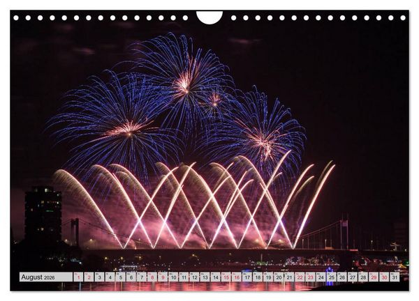Produktbild: Es wird Nacht in Duisburg (Wandkalender 2026 DIN A4 quer), CALVENDO Monatskalender
