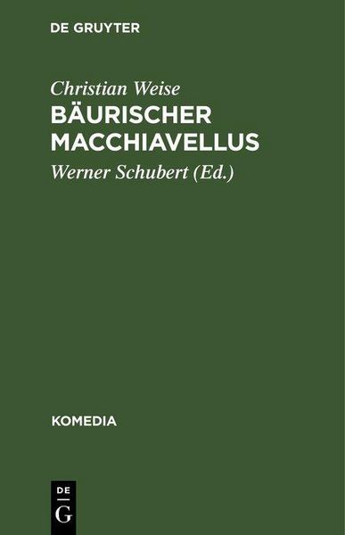 Produktbild: B&auml;urischer Macchiavellus