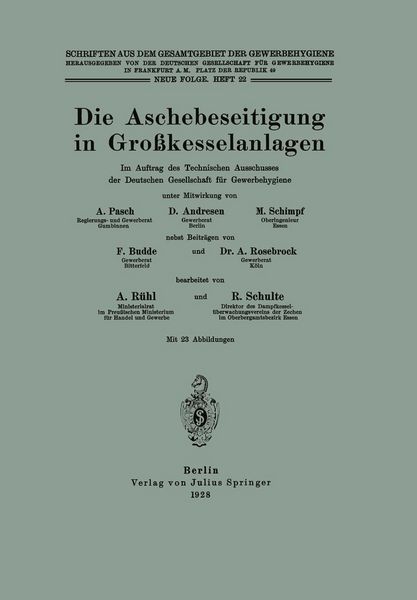 Produktbild: Die Aschebeseitigung in Gro&szlig;kesselanlagen