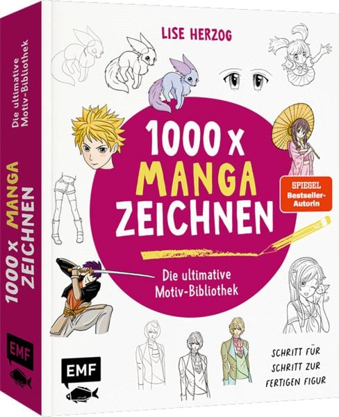 Produktbild: Die ultimative Motiv-Bibliothek &ndash;&nbsp;1000 x Manga zeichnen