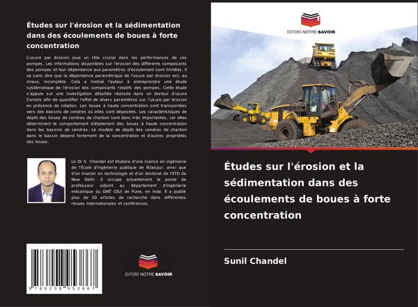 Produktbild: &Eacute;tudes sur l'&eacute;rosion et la s&eacute;dimentation dans des &eacute;coulements de boues &agrave; forte concentration