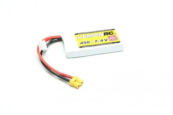 LemonRC Modellbau-Akkupack (LiPo) 7.4V 450 mAh Zellen-Zahl: 2 35 C Softcase XT30