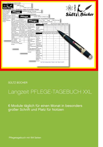 Produktbild: Langzeit Pflege-Tagebuch XXL