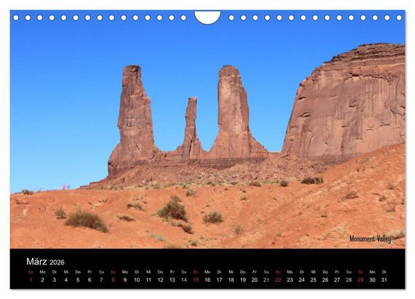 Produktbild: United States National Parks (Wandkalender 2026 DIN A4 quer), CALVENDO Monatskalender