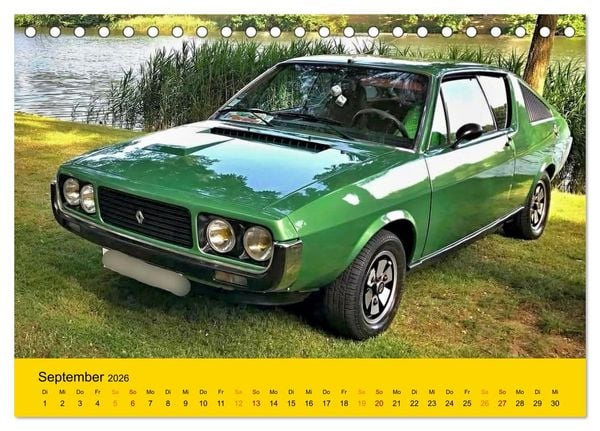 Produktbild: Historische Renault (Tischkalender 2026 DIN A5 quer), CALVENDO Monatskalender