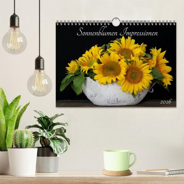 Produktbild: Sonnenblumen Impressionen (Wandkalender 2026 DIN A4 quer), CALVENDO Monatskalender