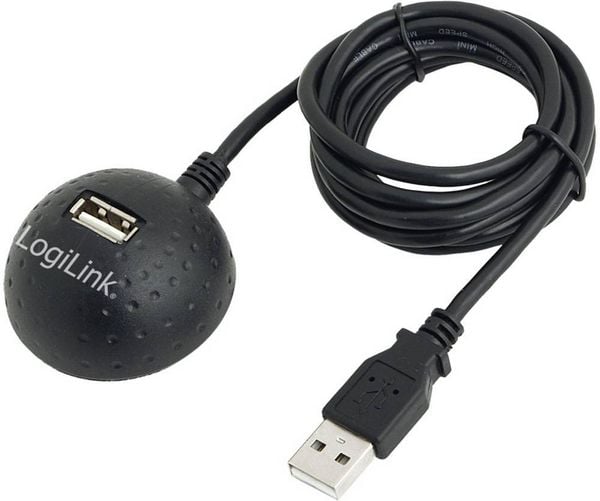 Produktbild: LogiLink USB-Kabel USB 2.0 USB-A Buchse, USB-A Stecker 1.50 m CU0013B