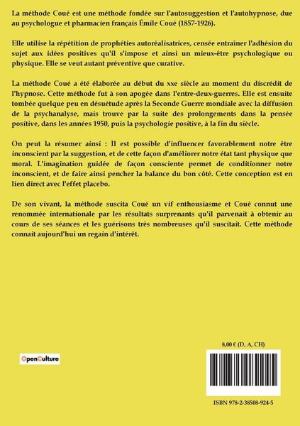 Produktbild: La ma&icirc;trise de soi-m&ecirc;me par l'autosuggestion consciente