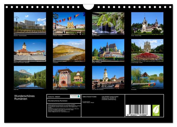 Produktbild: Wundersch&ouml;nes Rum&auml;nien (Wandkalender 2026 DIN A4 quer), CALVENDO Monatskalender