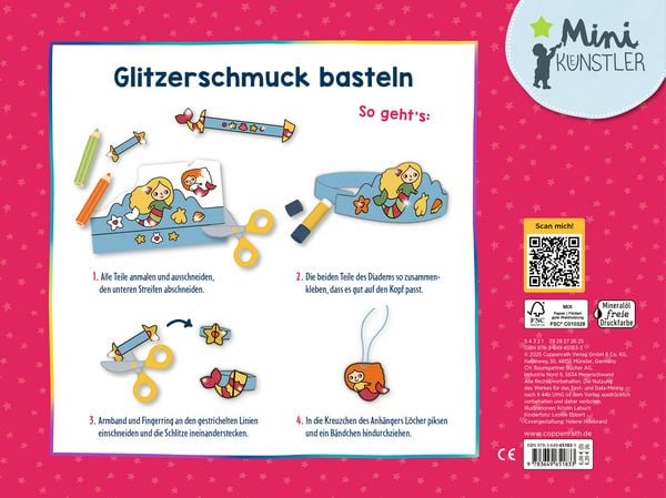 Produktbild: Mein erstes Bastelbuch - Glitzerschmuck aus Papier