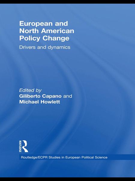 Produktbild: European and North American Policy Change