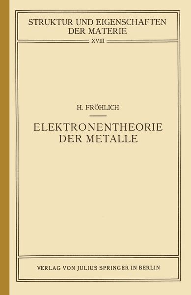 Produktbild: Elektronentheorie der Metalle