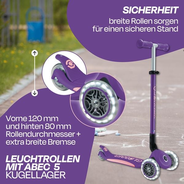 Produktbild: GLOBBER PRIMO FOLDABLE PLUS LIGHTS lila-