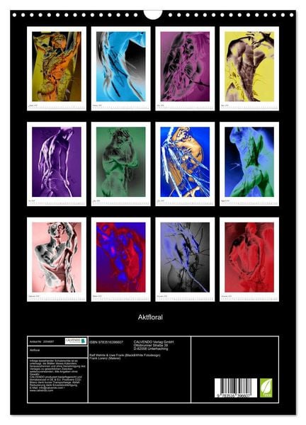 Produktbild: Aktfloral (Wandkalender 2026 DIN A3 hoch), CALVENDO Monatskalender
