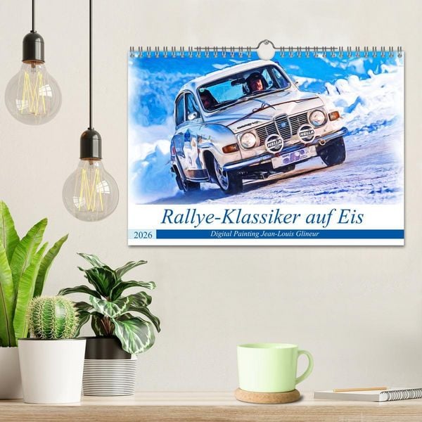 Produktbild: Rallye-Klassiker auf Eis (Wandkalender 2026 DIN A4 quer), CALVENDO Monatskalender