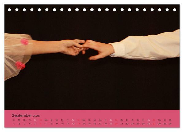 Produktbild: M&auml;dchentr&auml;ume - Ballett und Tanz (Tischkalender 2026 DIN A5 quer), CALVENDO Monatskalender