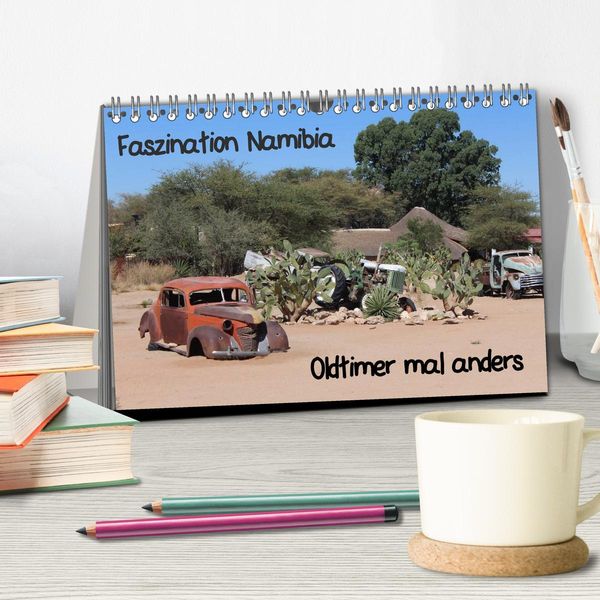 Produktbild: Faszination Namibia - Oldtimer mal anders (Tischkalender 2026 DIN A5 quer), CALVENDO Monatskalender