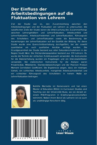 Produktbild: Der Einfluss der Arbeitsbedingungen auf die Fluktuation von Lehrern