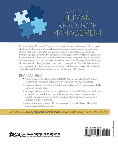Produktbild: Cases in Human Resource Management