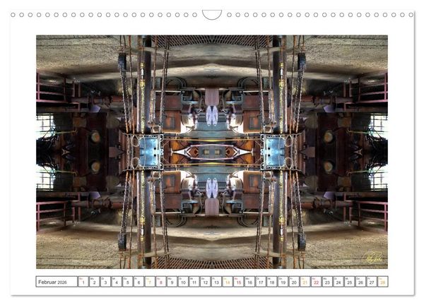 Produktbild: Faszination Spiegelung - Industrie und Technik (Wandkalender 2026 DIN A3 quer), CALVENDO Monatskalender