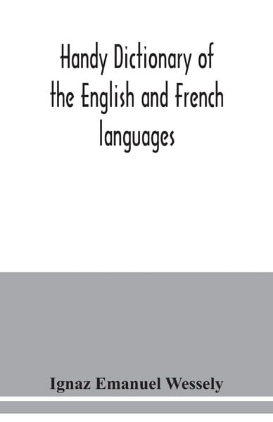 Produktbild: Handy dictionary of the English and French languages