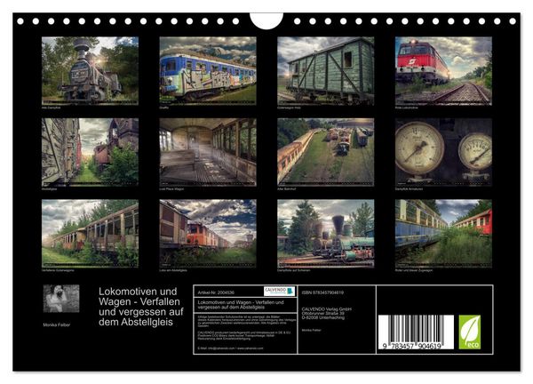 Produktbild: Lokomotiven und Wagen - Verfallen und vergessen auf dem Abstellgleis (Wandkalender 2026 DIN A4 quer), CALVENDO Monatskalender
