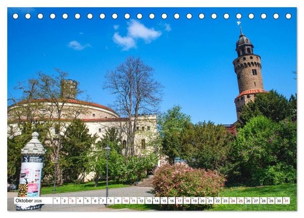 Produktbild: G&ouml;rlitz - Europas verborgene Sch&ouml;nheit an der Nei&szlig;e (Tischkalender 2026 DIN A5 quer), CALVENDO Monatskalender