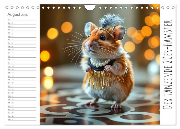 Produktbild: History Hamster - Die Geschichte der Welt in 12 Nagerbildern (Wandkalender 2026 DIN A4 quer), CALVENDO Monatskalender