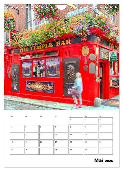 Produktbild: Dublin - faszinierende irische Hauptstadt (Wandkalender 2026 DIN A4 hoch), CALVENDO Monatskalender