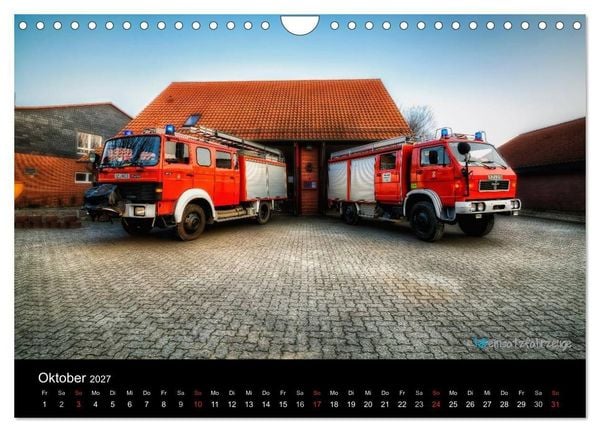 Produktbild: Einsatzfahrzeuge der Feuerwehr (Wandkalender 2027 DIN A4 quer), CALVENDO Monatskalender