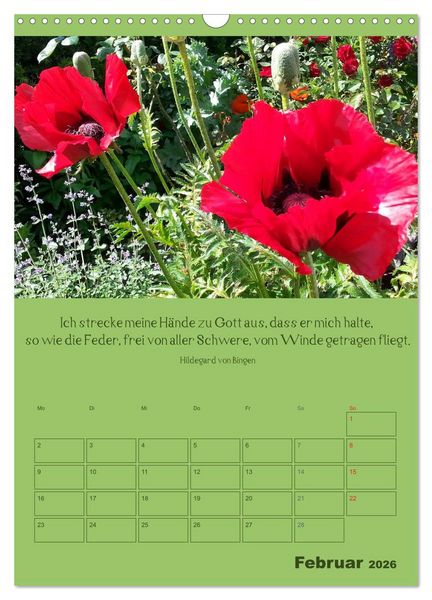 Produktbild: Erkenntnis und Weisheit - Hildegard von Bingen (Wandkalender 2026 DIN A3 hoch), CALVENDO Monatskalender