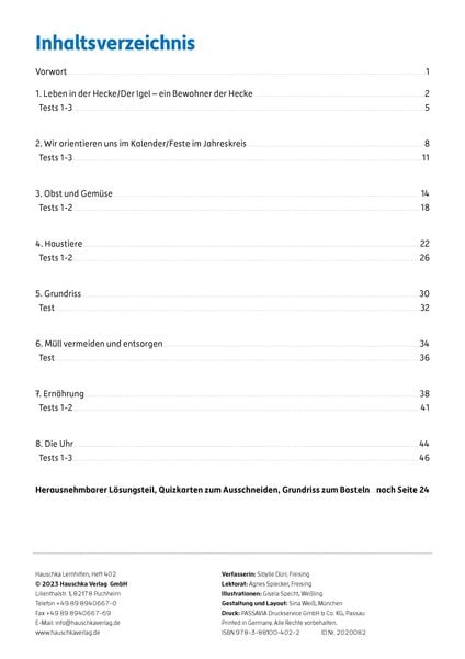 Produktbild: &Uuml;bungsheft mit Tests im Sachunterricht 2. Klasse
