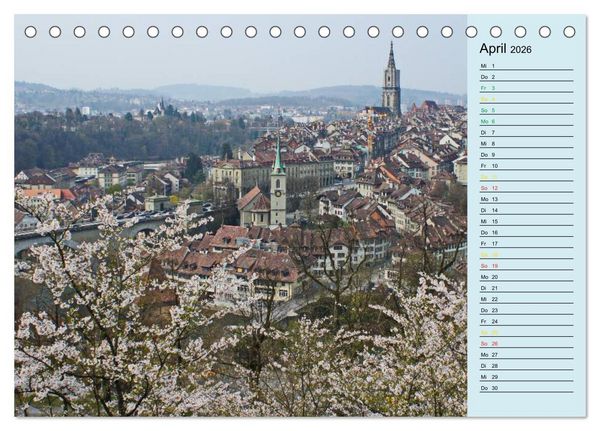 Produktbild: Gr&uuml;ezi . Landschaften in der Schweiz Planer (Tischkalender 2026 DIN A5 quer), CALVENDO Monatskalender