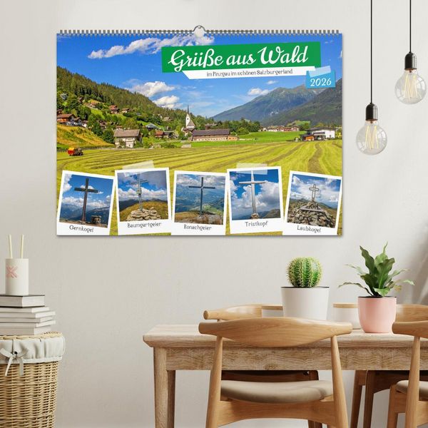 Produktbild: Gr&uuml;&szlig;e aus Wald (Wandkalender 2026 DIN A2 quer), CALVENDO Monatskalender