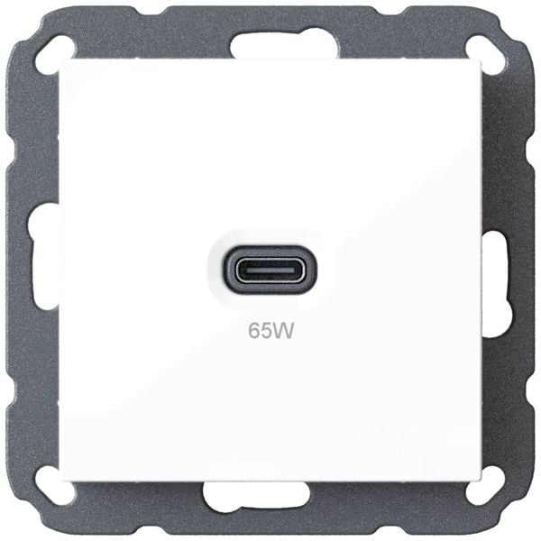 Produktbild: Ehmann 6560x0000 USB-Ladesteckdose Wei&szlig;